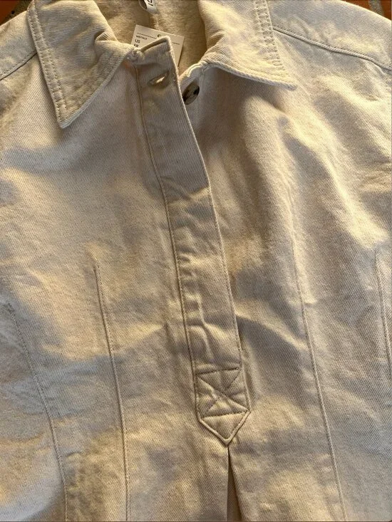 H&M Divided "Defined-Waist Denim Shirt" Size S - Picture 9 of 12